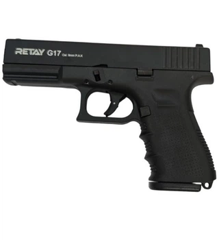 Пистолет стартовый Retay G 17, 9мм. Цвет - Black