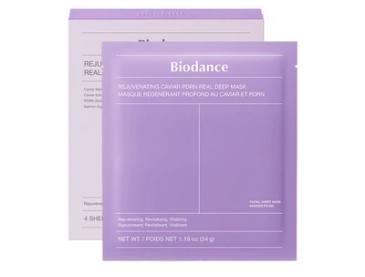 Омолаживающая гидрогелевая маска с икрой Biodance Rejuvenating Caviar PDRN Real Deep Mask, 4 шт