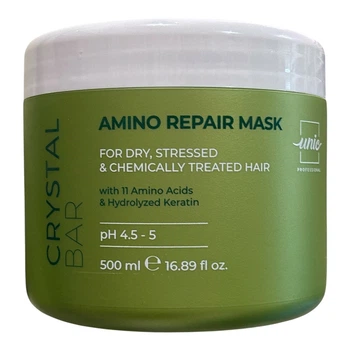 Інтенсивна ліпідна маска для відновлення волосся Crystal Bar Amino Repair Mask, 500 мл