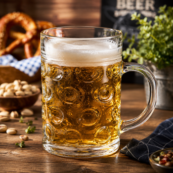 Пивний кухоль Oktoberfest Helios 1200 мл — великий скляний кухоль для пива, лагера та крафтових напоїв ZB329-1300