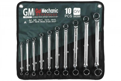 Набір ключів накидних в плахті GUT MECHANIC 10 шт. GM0310