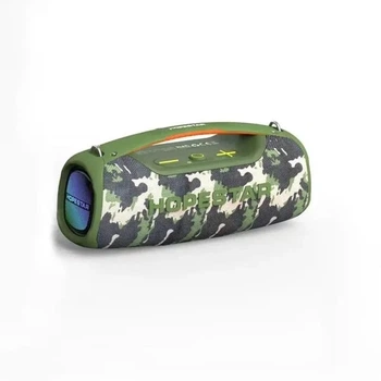 Портативная колонка HOPESTAR A60, USB, AUX. RGB, TWS, 100W, BT5.1, IPX6, 18000mAh, 8h, Army