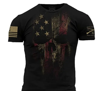 Тактическая футболка с черепом Grunt Style Men's American Reaper 2.0 L