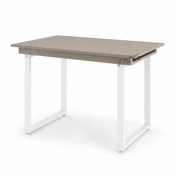 Стол кухонный раскладной RoMax Edgar 36мм 110х75 (150х75) см Loft Кашмир/Белый