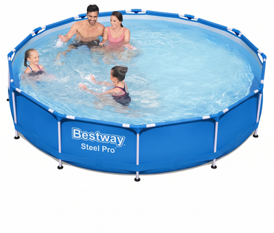 Каркасний басейн BestWay 56681 круглий 366х76 см 6473 л з картриджним фільтром