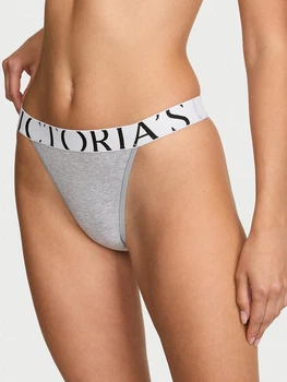 Женские трусики Victoria's Secret (38926198563) Exploded Logo Cotton 90s Brief M серые