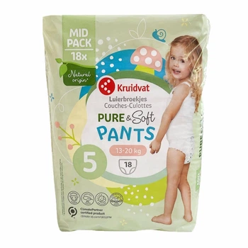Подгузники-трусики Kruidvat pure 5 (13-20 кг) 18 шт