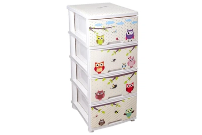 Комод Алеана кремовий, фасад "Сова" 95,5х39х45,5см 000033905