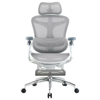Офисное кресло с подставкой для ног Sihoo DORO C300 Pro Mesh White
