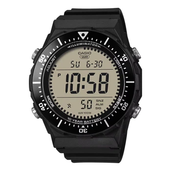 Чоловічий цифровий годинник Casio AE-1700H-1A на полімерному ремінці, водозахист 100 м