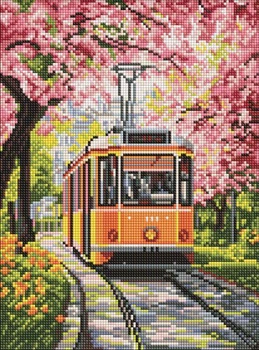 Алмазна мозаїка Квітуча дорога art_selena_ua 30х40 Ідейка (AMO8206)