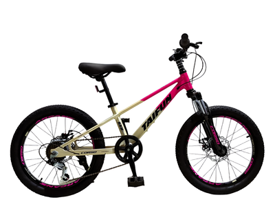 Детский спортивный велосипед 20 дюймов Corso Taifun TF-412 магниевая рама Shimano 7 скоростей. Pink and Gold (194574)