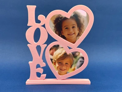 Фоторамка настільна Love на 2 фотографії-серця. Aivory
