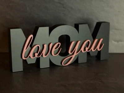 Статуетка напис для мами love you mom подарунок на день матері. Aivory
