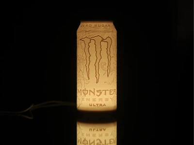 Світильник нічник у формі банки Monster Energy Ultra. Aivory