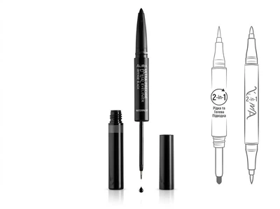 Карандаш и подводка для глаз 2 в 1 Avon Dramatic Duo 2 in 1 Bold in Black
