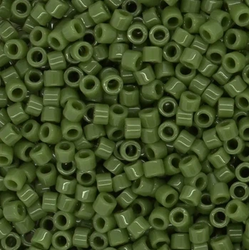 DB-1135 Бісер Miyuki Delica Beads 11/0 (натуральний зелений темний), 50 г