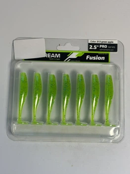 Силикон UPSTREAM Fusion 2.5" (7шт.) #313 green apple ,FUS2.5_313