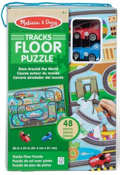 Пазл Melissa & Doug Floor Puzzle & Play Set Race Track 48 елементів (681147005860)