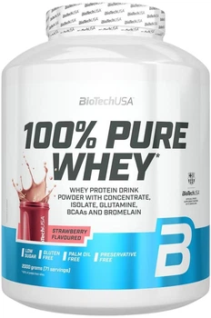 Сывороточный протеин BioTechUSA 100% Pure Whey порошок 2 кг Клубника (5999076269747)