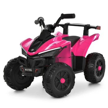 Дитячий електроквадроцикл BAMBI M 6378EL-8 рожевий (EVA, экокожа, Bluetooth)