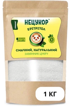 Натуральный заменитель сахара Эритритол НЕЦУКОР 1000 г (1 кг), для диет, для похудения, при диабете