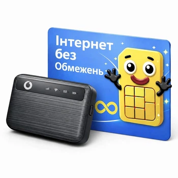 Беспроводной 4G Wi-Fi модем U10S Pro, Cat 6 с аккумулятором 3000 мАч + безлимитная SIM-карта Киевстар