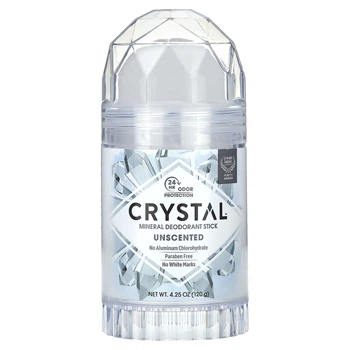 CRYSTAL Mineral Deodorant Stick Unscented 120 г — натуральный минеральный дезодорант без алюминия и парабенов
