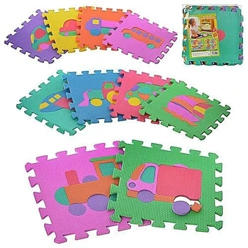 Килимок-мозаїка Транспорт 29*29см EVA 10шт M 0375