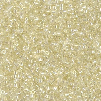 DB-1676 Бісер Miyuki Delica Beads 11/0 (райдужний блідий лимонний), 50 г