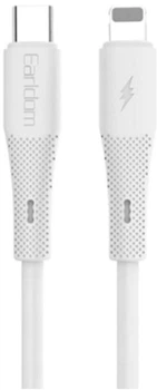 Кабель Earldom EC-185 USB-C to Lightning PD 30W 1 м White (USB-000687)