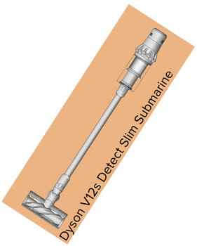 Odkurzacz pionowy akumulatorowy Dyson V12s Detect Slim Submarine (485350-01)