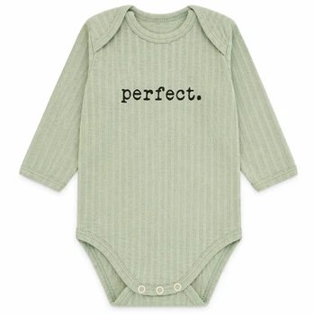 Боди детский интерлок жаккард Арлекин Perfect 6220-892 40 62 см Пыльная мята