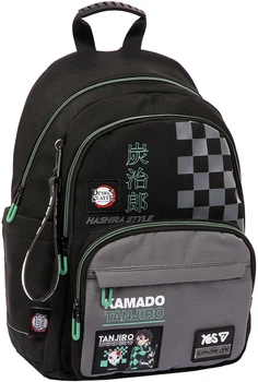 Рюкзак шкільний YES TS-47M Demon Slayer. Tanjiro 40х30х17 см Black (5056574460073)