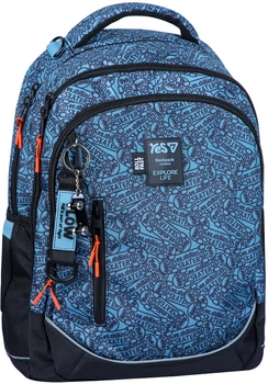 Рюкзак школьный YES TS-59M Roll Fast 42х29х16 см Light blue (5056574460899)