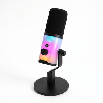 Геймерський динамічний мікрофон з RGB квітами ZX-777 для прямих трансляцій (XLR)