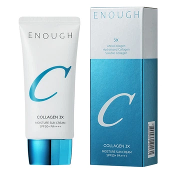 Солнцезащитный крем с коллагеном Enough Collagen 3X Moisture Sun Cream SPF50+/PA+++ 50 мл
