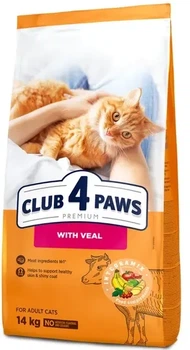 Сухий корм для котів Club 4 Paws Premium з телятиною 14 кг
