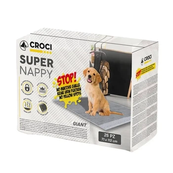 Одноразовые пеленки для щенков и собак с активированным углем 71*112 см Croci Super nappy 25 шт/уп