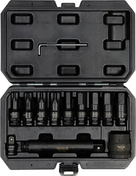 Набір ударних біт YATO TORX HEX 1/2, 3/4 12 шт YT-10655