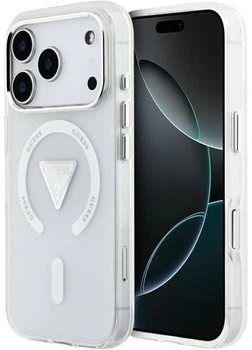 Чохол Guess IML Gradient Triangle Logo MagSafe для iPhone 17 Pro tranasparent (GUE004846)