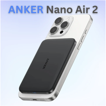 Внешний MagSafe повербанк Anker Nano Air 2 5000mAh Черный