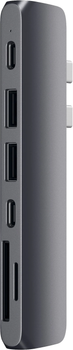 USB-хаб Satechi Aluminum Type-C Pro Hub Adapter Space Gray (ST-CMBPM)