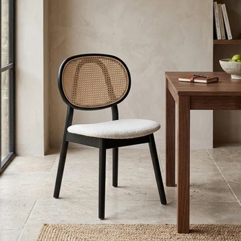 Обідній стілець Elegant Savanna beige black wood