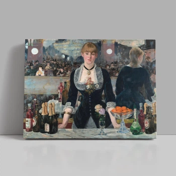 Интерьерная картина Бар в Фоли-Бержер, Эдуард Мане, Édouard Manet, Bar at Folies-Bergère, 30×40 см (id6893)