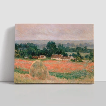Интерьерная картина Стог сена в Живерни, Клод Моне, Claude Monet, Haystack at Giverny, 30×40 см (id6892)