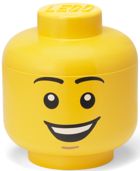 Контейнер LEGO Голова Міні Happy Boy 360 мл (40330812) (5711938248246)
