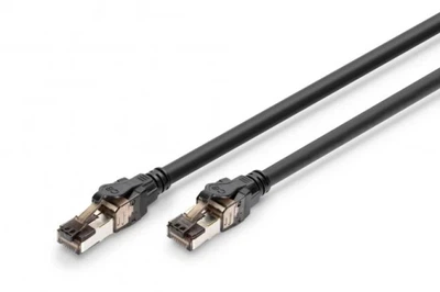 Патч-корд 0.5 м, S/FTP, Black, Digitus, Cat.8.1, Cu, LSZH (DK-1843-005)