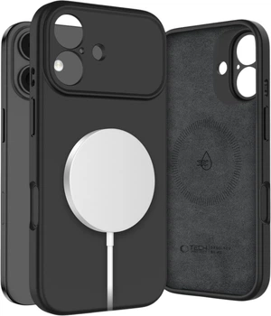 Etui na smartfon Tech-Protect Silicone Magsafe do Apple iPhone 17 Black (5906302330133)