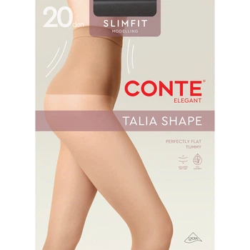 Колготки 20 Den женские Conte Elegant Slimfit 20 (Euro) 3 Nero (5904988527199)